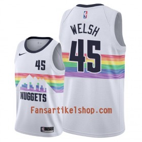 Denver Nuggets Trikot Thomas Welsh 45 2018-19 Nike City Edition Weiß Swingman - Herren